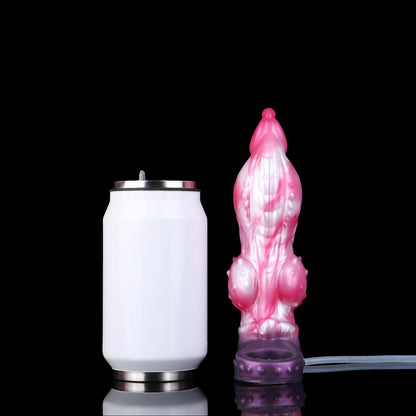 Stellar Fang Cock Sleeve | Fantasy Squirting Penis Extender with Cock Ring — Platinum Silicone