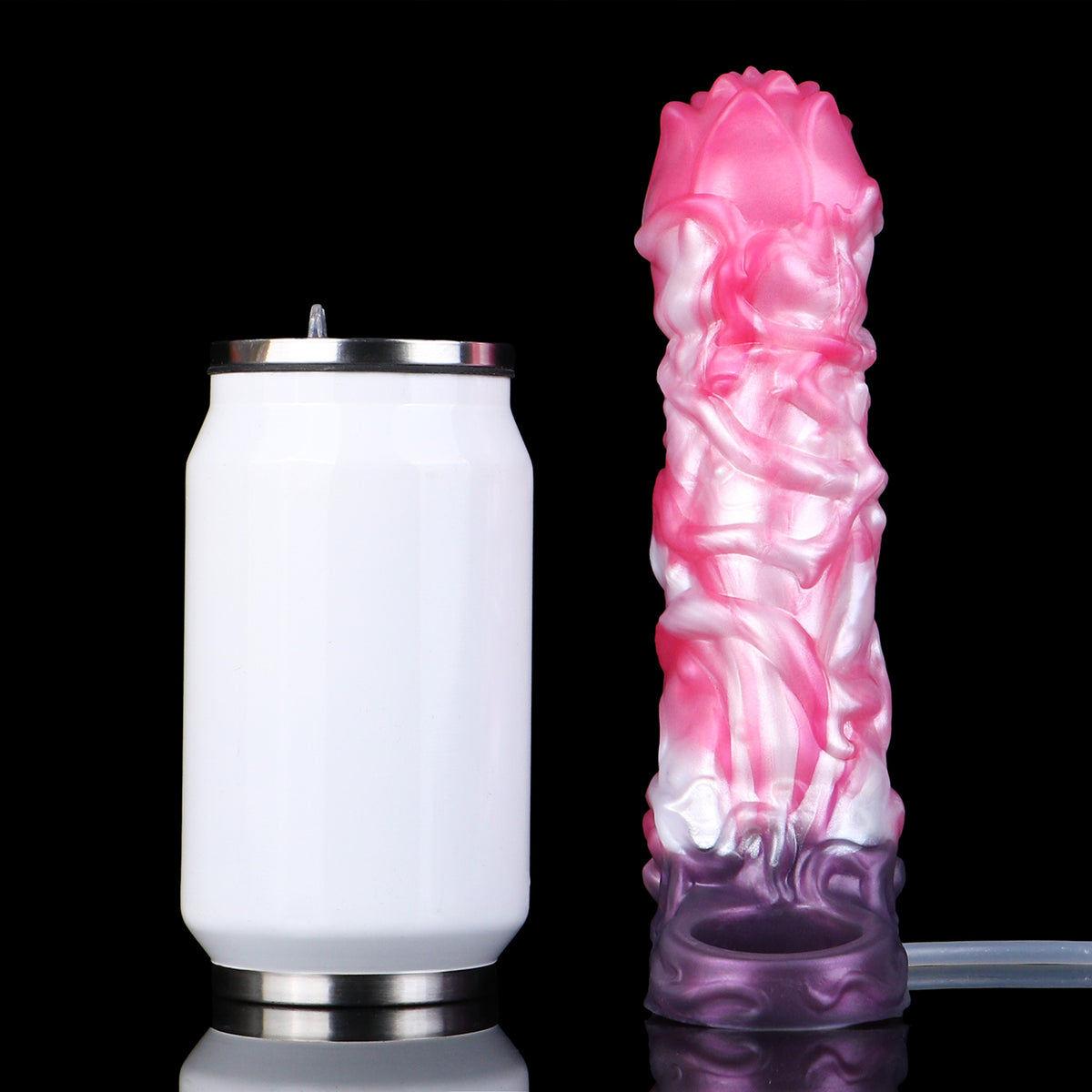Sacred Lotus Cock Sleeve | Fantasy Squirting Penis Sleeve with Platinum Silicone & Cock Ring