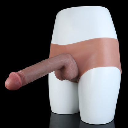 Platinum Silicone Strap-On Dildo – Realistic Penis Shape with Harness for Comfortable Wear