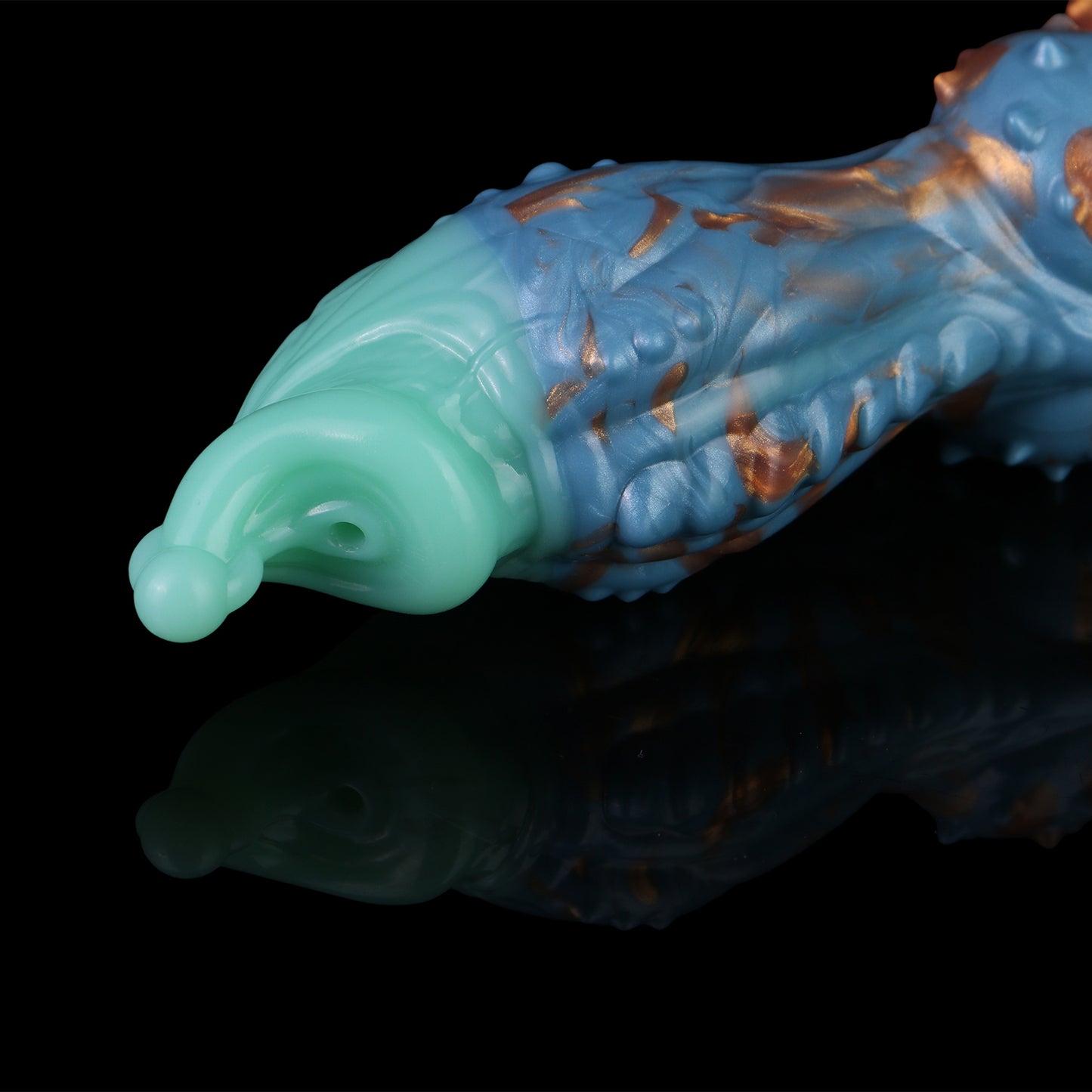 Dragon Hound Ejaculating Dildo – Tri-Colour Fantasy Squirting Dildo | Platinum Silicone | S/M/L