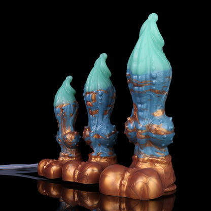Dragon Hound Ejaculating Dildo – Tri-Colour Fantasy Squirting Dildo | Platinum Silicone | S/M/L