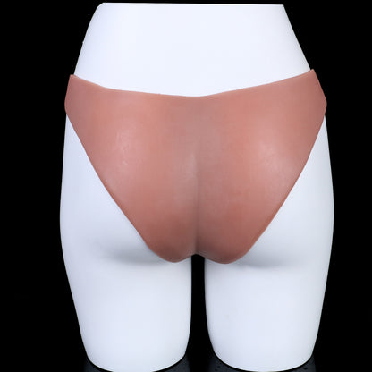 Realistic Big Glan Penis Sleeve Sheath Underwear - Flesh Life Size Cocksleeve Extender for Men