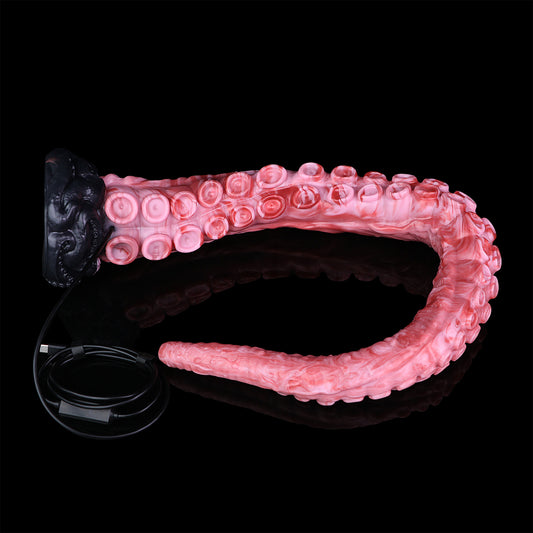 Deep Abyss Tentacle Long Dildo — Platinum Silicone, Sucker-Array Texture, 3MP HD Camera & 4 Sizes S/M/L/XL