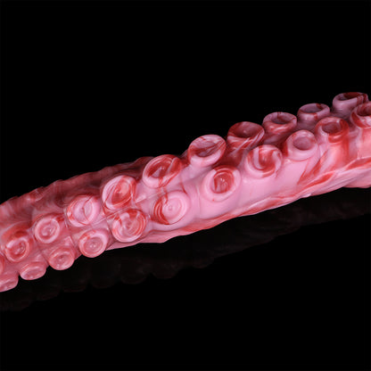 Deep Abyss Tentacle Long Dildo — Platinum Silicone, Sucker-Array Texture, 3MP HD Camera & 4 Sizes S/M/L/XL