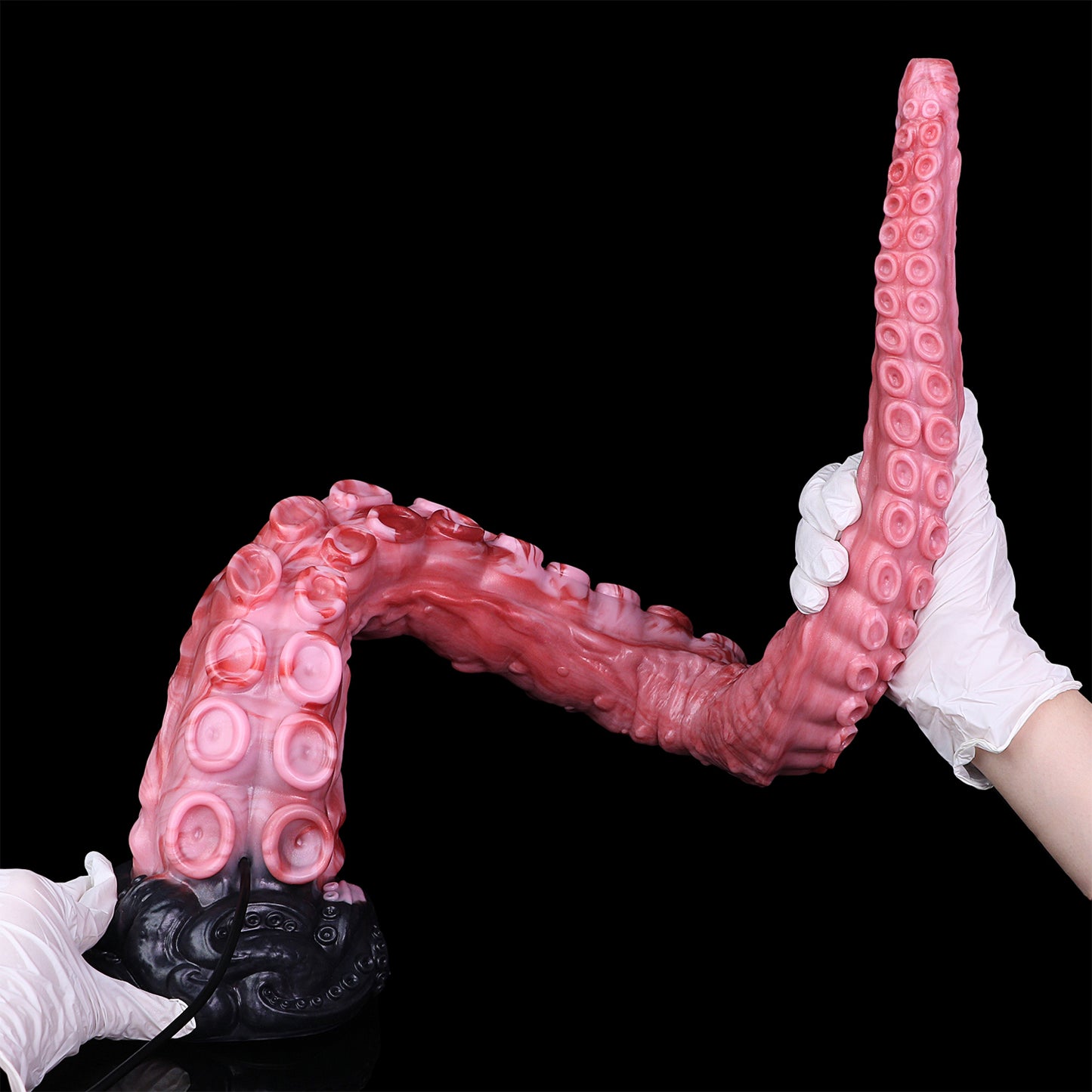 Deep Abyss Tentacle Long Dildo — Platinum Silicone, Sucker-Array Texture, 3MP HD Camera & 4 Sizes S/M/L/XL