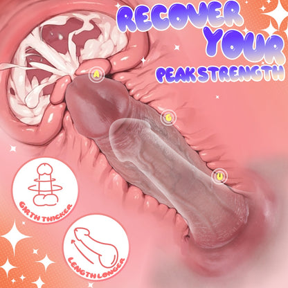 Realistic Silicone Sheath Underwear Instant Hardness & Veined Texture – Men Wearable Sex Toys for ED & Size Enhancement