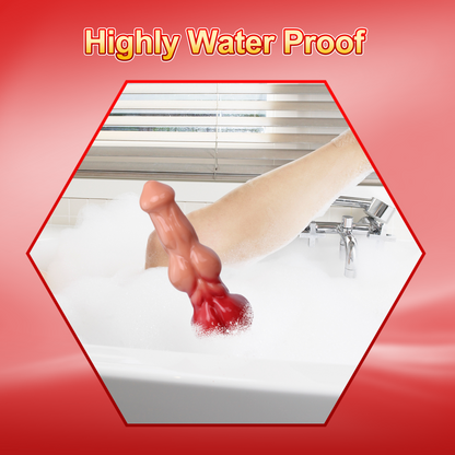 Fantasy Flesh Silicone Monster Knot Dildo - Vaginal Locking Climax Sex Toys for Women