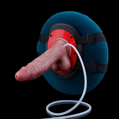 Domlust Dual-Density Squirting Realistischer Dildo – Platin-Silikon Strap-On Harness Kompatibles Sexspielzeug für Lesben