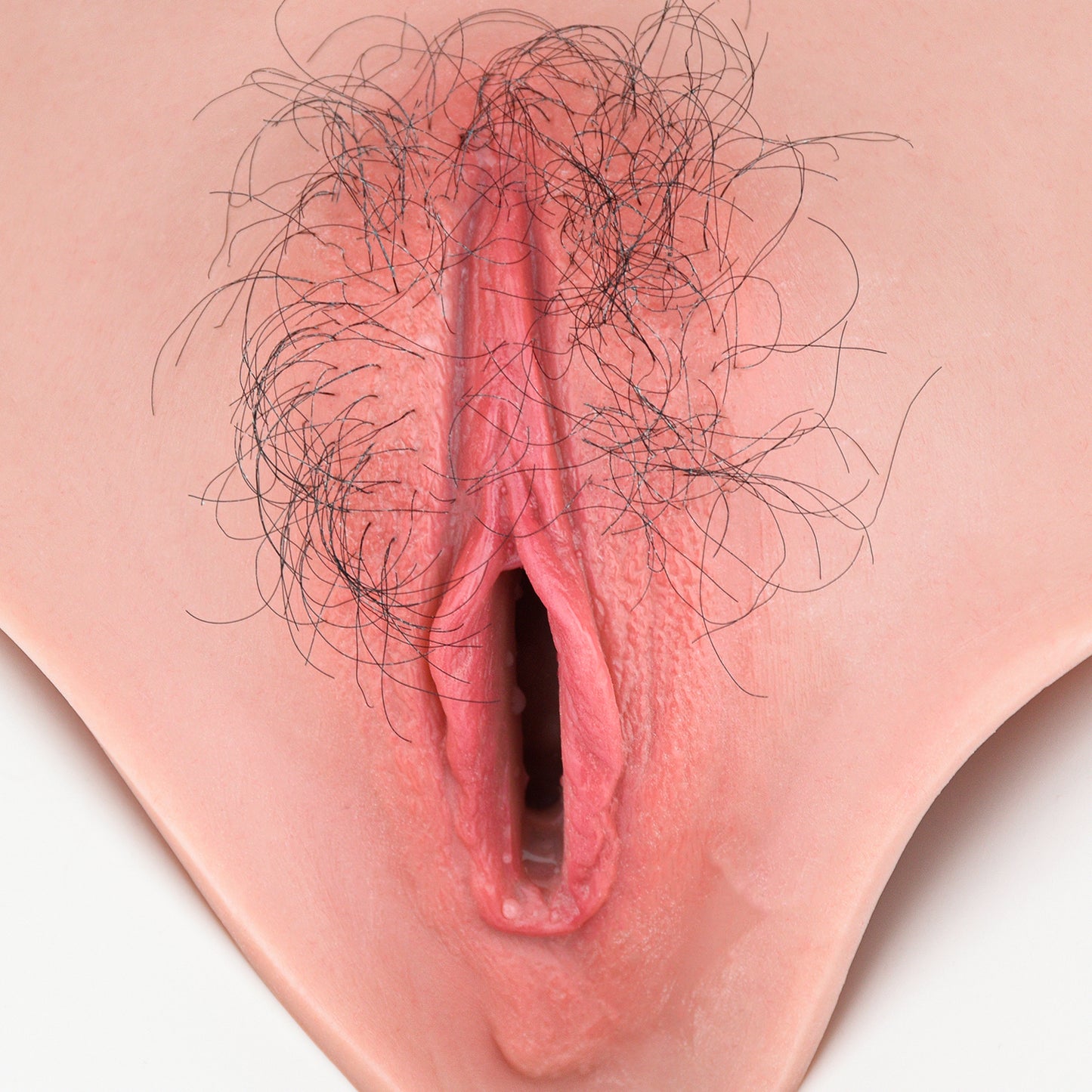 Wearable Platinum Silicone Realistic Pussy Panties — Fake Vagina for Crossdressing & Couples Play