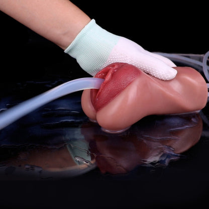 Realistic Platinum Silicone Pocket Pussy – Hand-Finished Wet Squirt Stroker for Solo Play & Edging