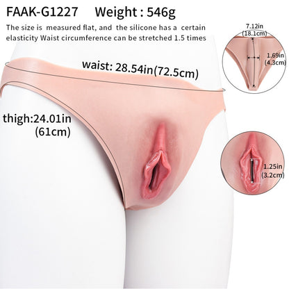 Realistic Silicone Wearable Fake Vagina Pants-Cross-Dressing & Intimacy Enhancer