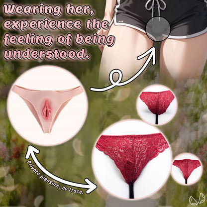 Realistic Silicone Wearable Fake Vagina Pants-Cross-Dressing & Intimacy Enhancer