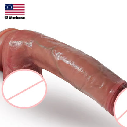 Realistic Dildos Butt Plug - 10 inch Life Size Male Penis Silicone Anal Dildo Female Sex Toy