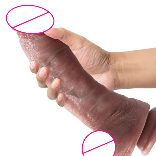 Lifelike Realistic Dildos Butt Plug - Big Suction Cup Silicone Fake Penis Female Sex Toy