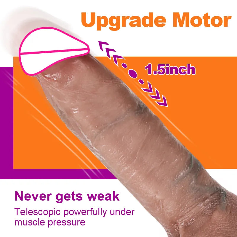 Realistic Thrusting Dildo Butt Plug - Small Glan Silicone Anal Dildos Vaginal Prostate Massager