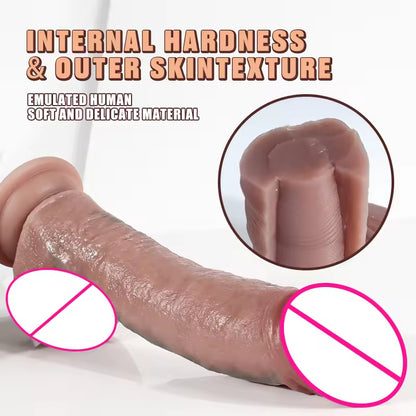 Realistic Anal Dildo Prostate Massager - Lifelike Sliding Skin Penis Women Vaginal Masturbator