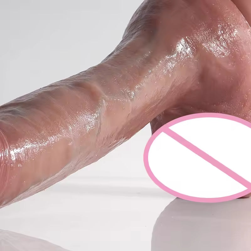 Realistic Dildos Butt Plug - 10 inch Life Size Male Penis Silicone Anal Dildo Female Sex Toy