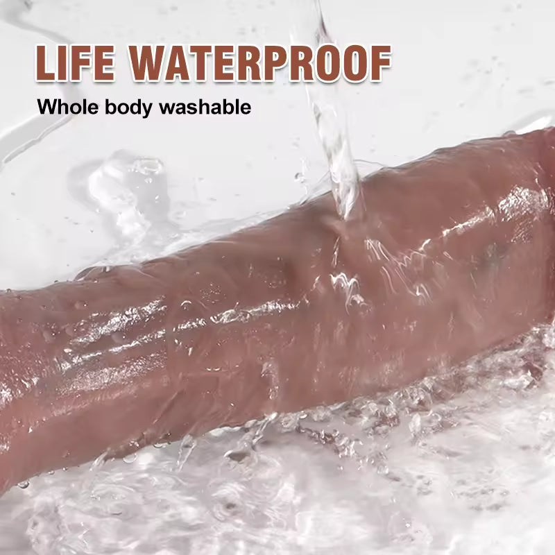 Realistic Dildos Butt Plug - 10 inch Life Size Male Penis Silicone Anal Dildo Female Sex Toy