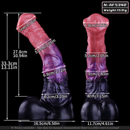 Galactic Steed: Dual-Density Alien Fantasy Horse Dildo with Heavy-Duty Suction Base