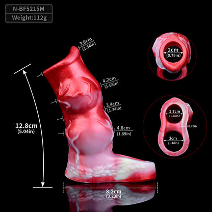 Hyänen-Penishülle mit Knoten - Fantasy Cockring Delay Trainer Extender Sexspielzeug für Männer