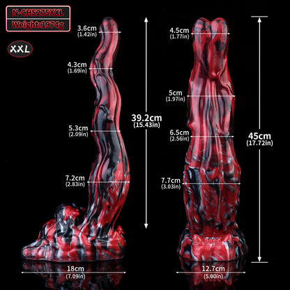 Black Tiger Monster Dildo Frauen Masturbieren Sexspielzeug - Fantasy Silikon Pegging Sexuell