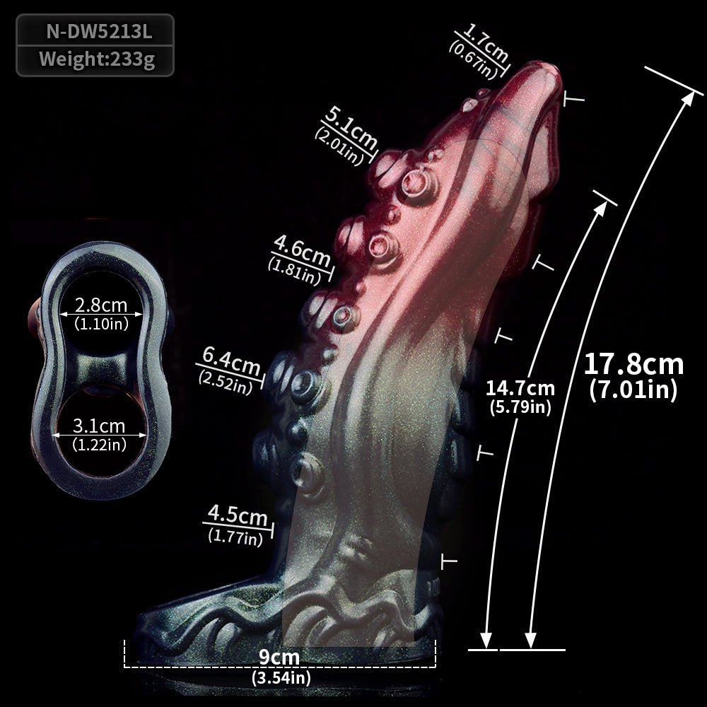 Monster Penis Sleeve Sheath - Fantasy Spiked Cocksleeve Condom Sex Toys for Men