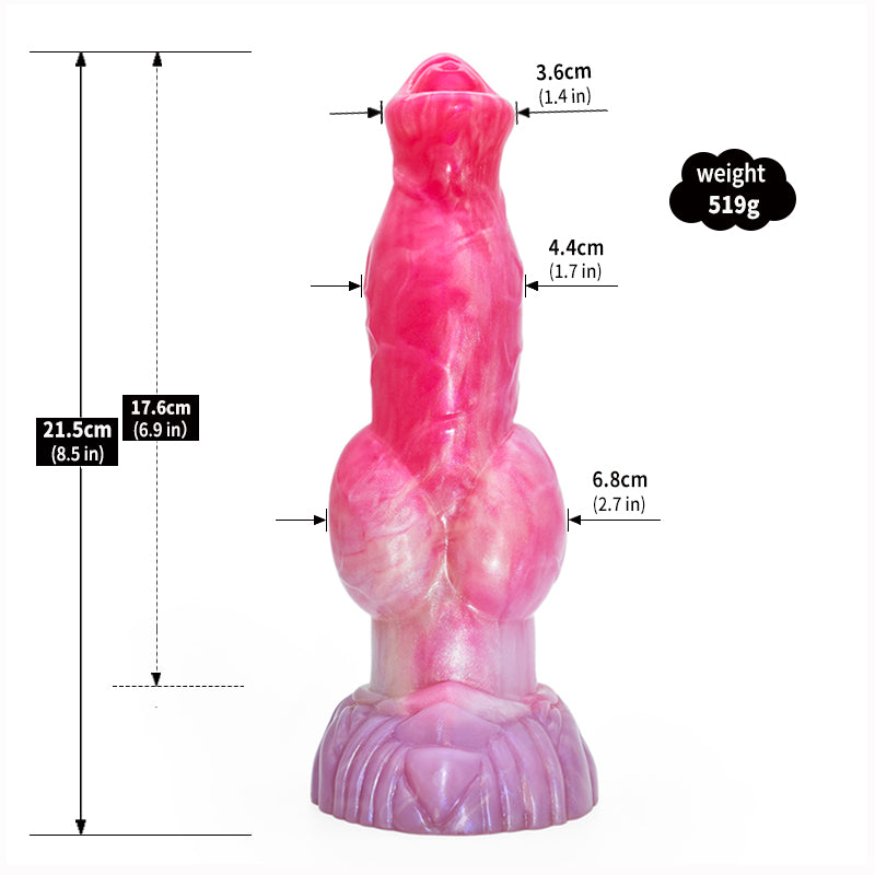 Fantasy Silicone Canine Dog Blowjob – G-Punkt-Aufpump-Lusttool für extreme Stimulation