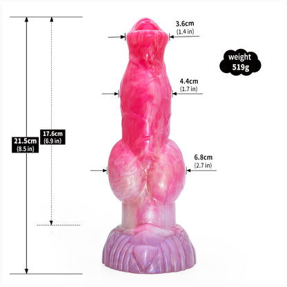 Fantasy Silicone Canine Dog Blowjob – G-Punkt-Aufpump-Lusttool für extreme Stimulation