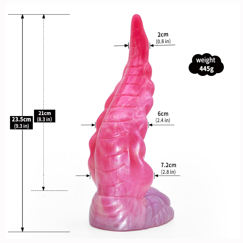 Fantasy Tentacle Silicone Dragon Dildo – Alien-Inspired G-Spot Intruder for Women