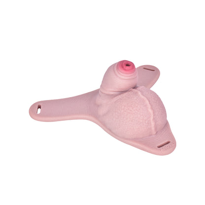 Realistic Silicone Chastity Pants — Wearable Male Cock Cage with Leather Harness for BDSM Play