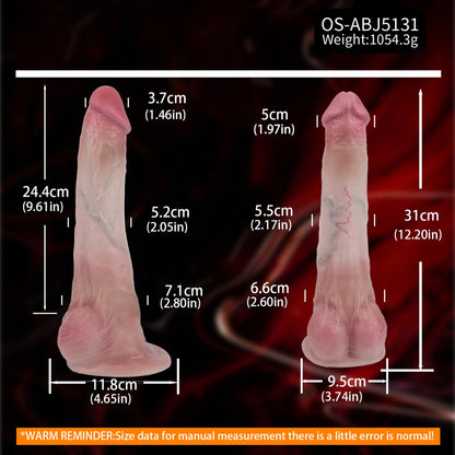 Gros godemiché Poing – Godemiché réaliste en silicone double densité de 33 cm pour femmes