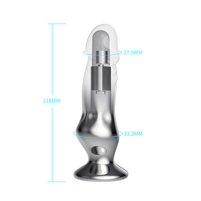 Plug anal en métal télécommandé – Gode réaliste, jouet sexuel anal pour hommes et femmes