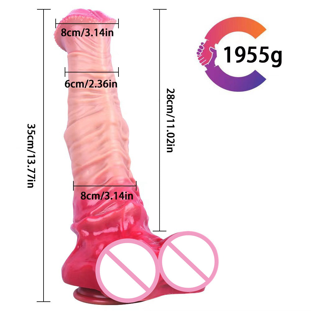Exotischer Pferdedildo-Buttplug – riesige Monsterdildos aus Silikon, Vagina, Analsexspielzeug