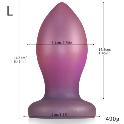 Purple Extreme Dildo Large Butt Plug - Fisting Anal Expansion Sex Toys for Women Lesbian