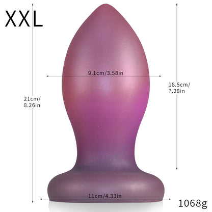 Purple Extreme Dildo Large Butt Plug - Fisting Anal Expansion Sex Toys for Women Lesbian