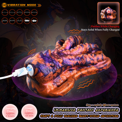 Blazing Dragon Claw Fantasy Grinder Sex Toy – Vibrating Wearable Silicone Grinder