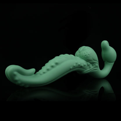 Double-Ended Monster Dildo Vibrator – Strap-On G-Spot Toy for Lesbian & Couples Play