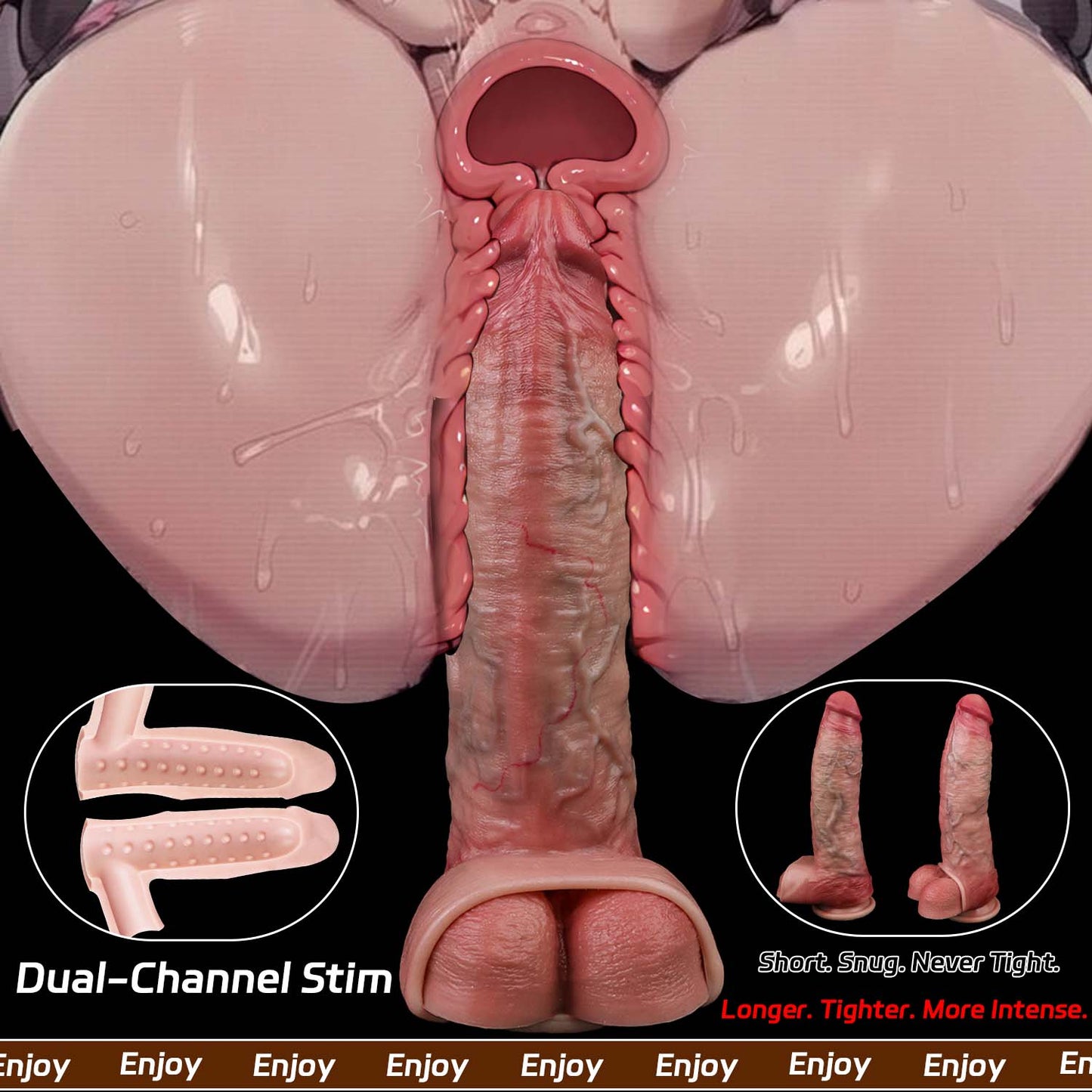 Muscle-Flex Platinum-Silikon-Penishülle — Realistischer Penisverlängerer für tieferes, intensiveres Vergnügen