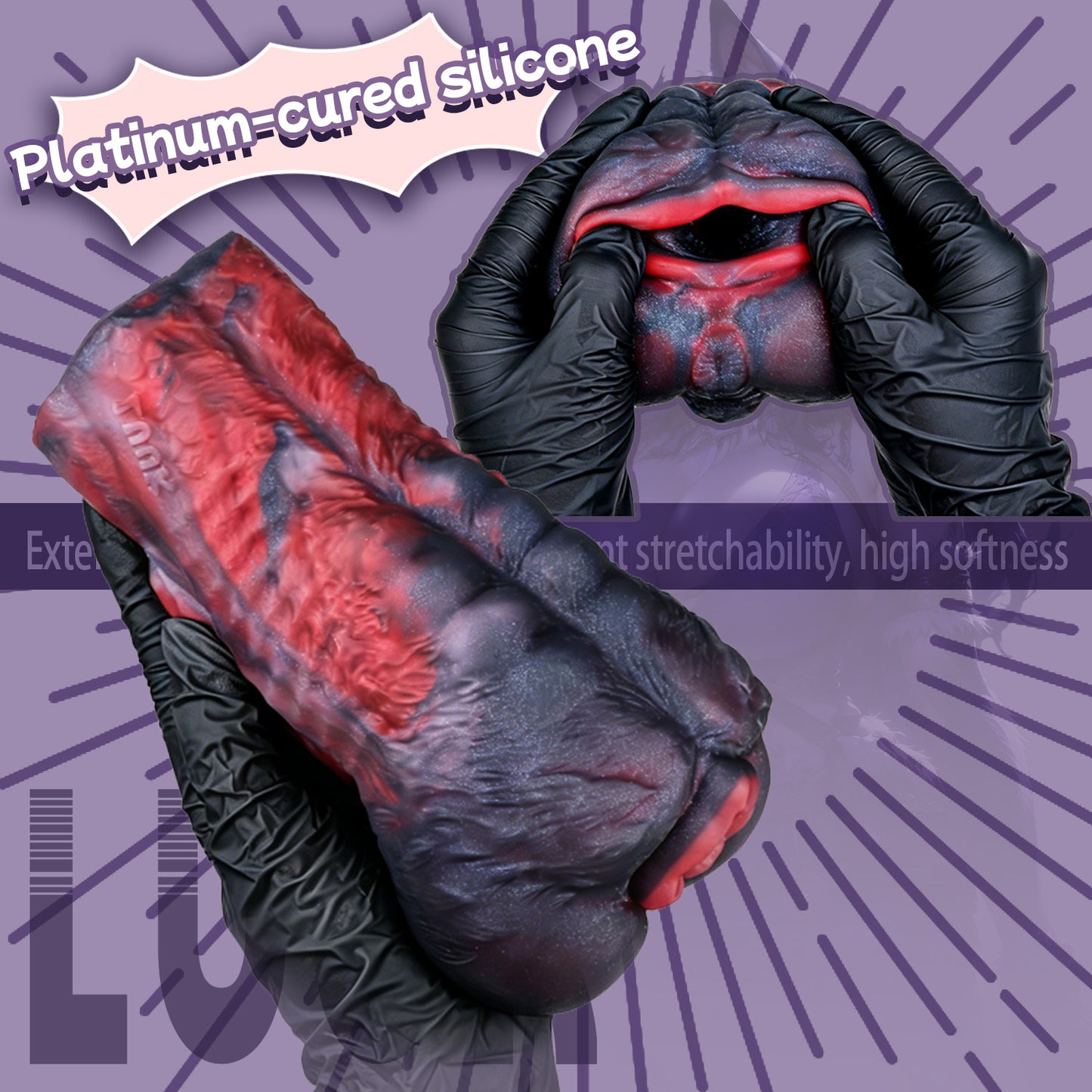 Canine Fantasy Alien Pocket Pussy – Smooth-Coated Dog Masturbator for Male Sex Toys | Platinum Silicone