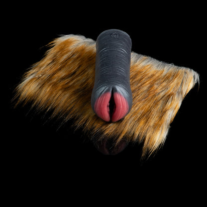Lioness Fury – Chochotte de poche de lionne à fourrure réaliste | Fourrure amovible | Jouet sexuel masculin en silicone platine