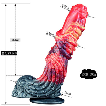 Fire Dragon Tentacle Monster Dildo & G-Spot Stimulator - Unleash Your Deepest Sexual Fantasy