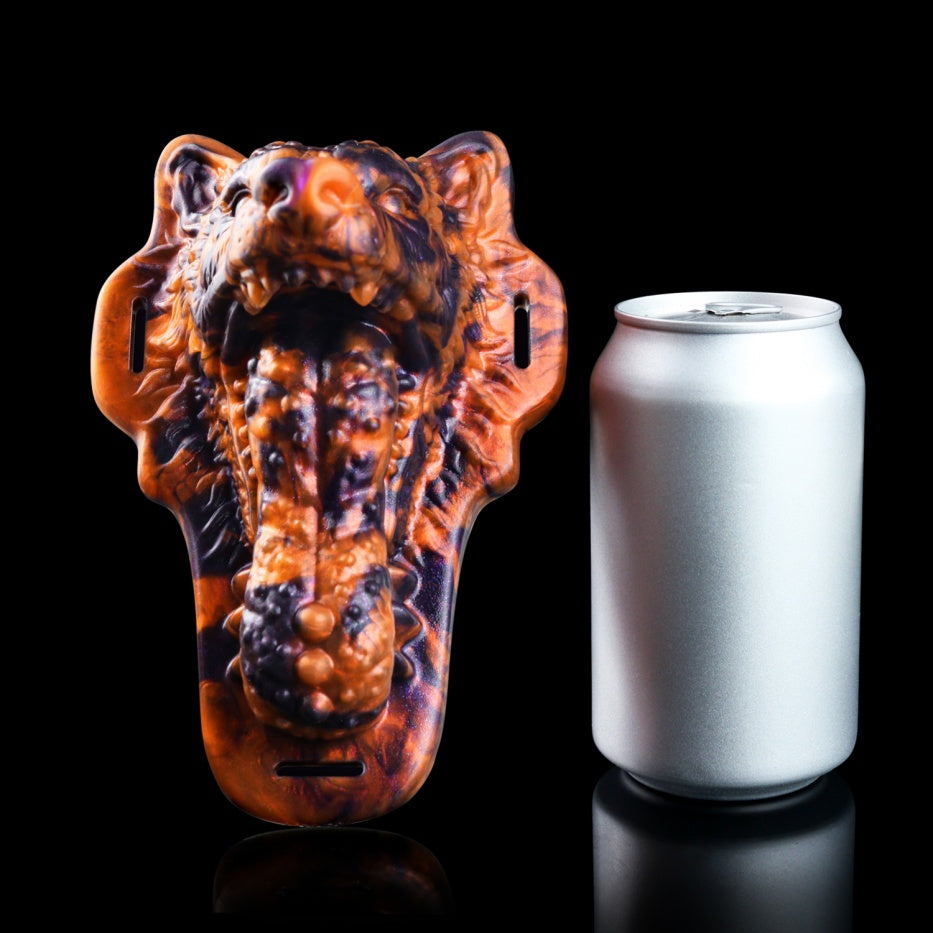 Dévoreur de Désir Loup Baiser Noisette Bête Fantaisie Meuleuse | Jouet Sexuel de Meulage en Silicone Platine