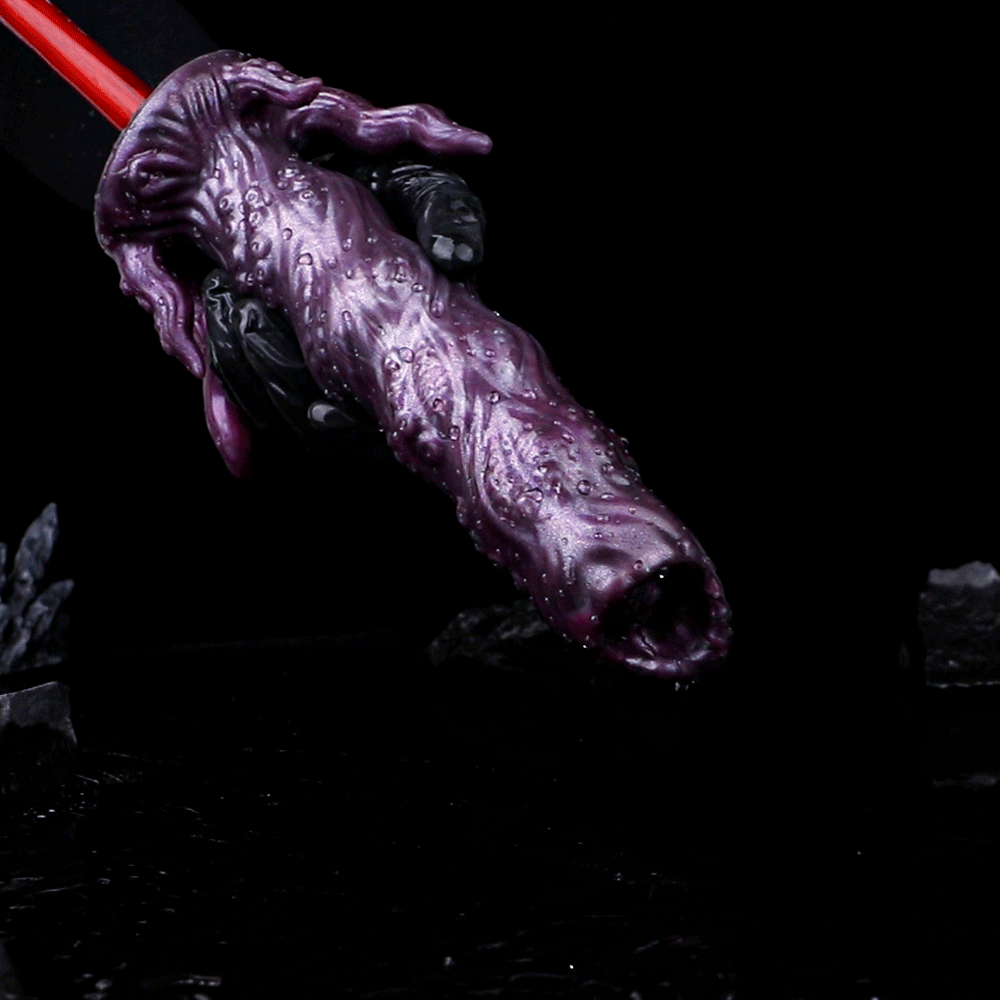 Tentacle Ovipositor Dildo – Egg-Laying Monster Fantasy Toy | Platinum Silicone Creature Cock
