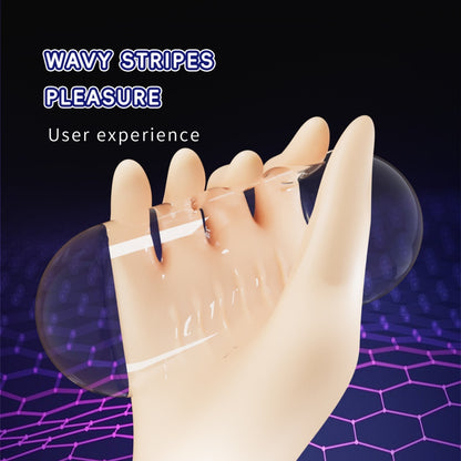 Realistic Hand-Shaped Silicone Male Masturbator – Vibrating Penis Massage Stroker with LCD Display & Endurance Training
