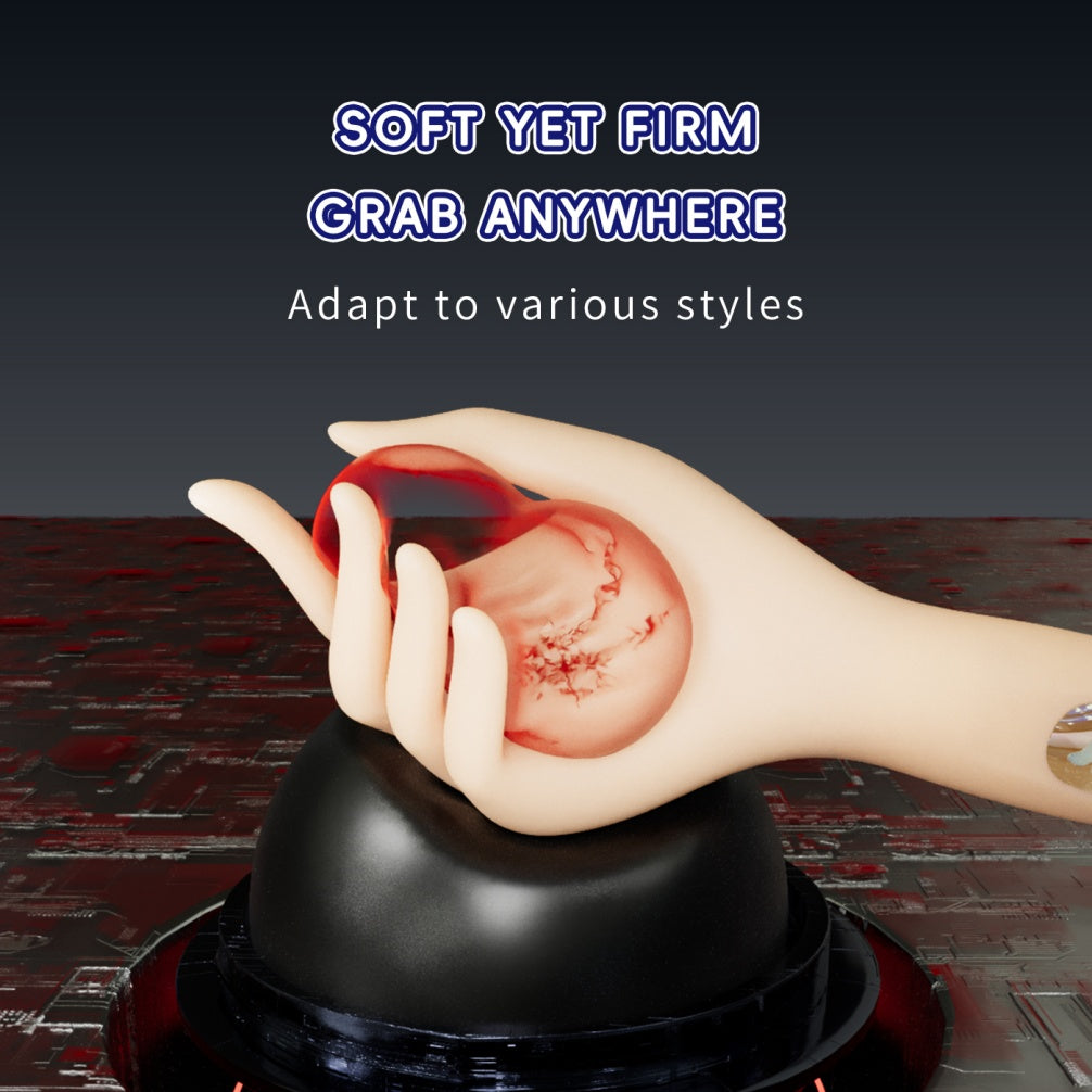 Realistic Hand-Shaped Silicone Male Masturbator – Vibrating Penis Massage Stroker with LCD Display & Endurance Training