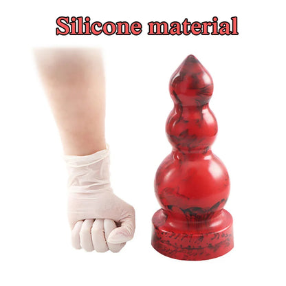 Silicone Anal Dildos - Huge Soft Anal Plug Prostate Massage Milk for Men Women