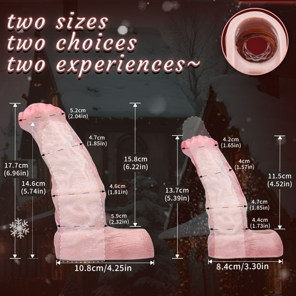 Realistic Horse Penis Sleeve & Girth Extender - Flesh-Like Silicone Cock Sleeve for Beast-Like Enhancement