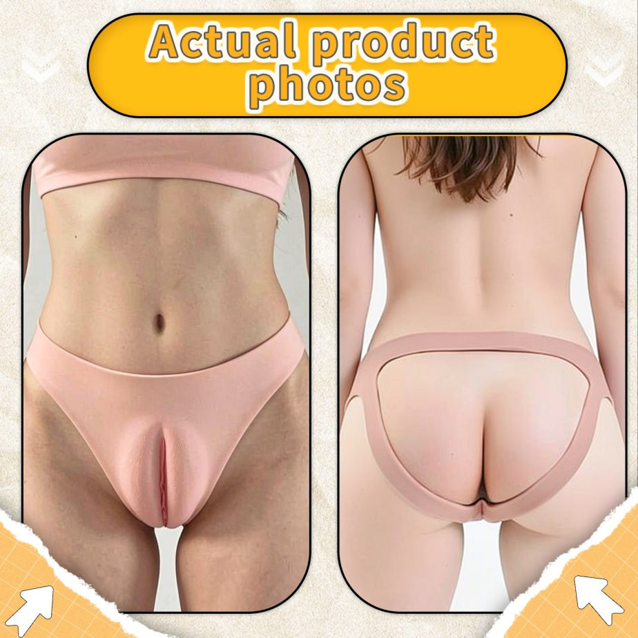 Culottes Xiaowei en silicone avec vagin artificiel – Vagin artificiel portable | Sous-vêtement avec vagin artificiel réaliste