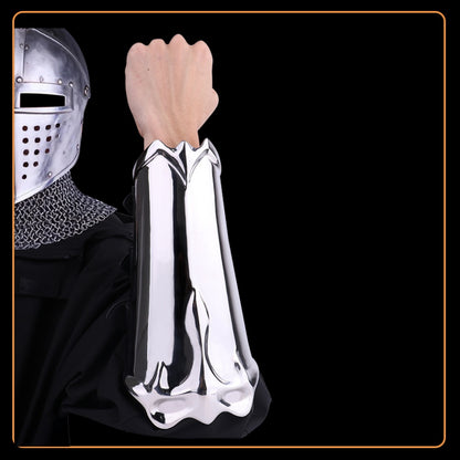 Medieval Armor Gauntlets for Kinky Sex & Sensory Play-Heavy Duty 304 Stainless Steel Bondage Bracers