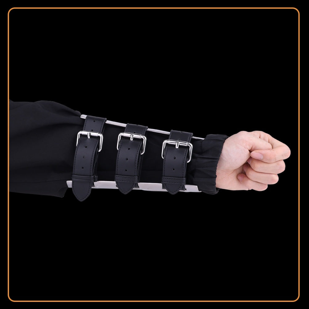 Medieval Armor Gauntlets for Kinky Sex & Sensory Play-Heavy Duty 304 Stainless Steel Bondage Bracers